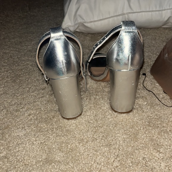 Steve Madden Carson block heels silver - Picture 5 of 6